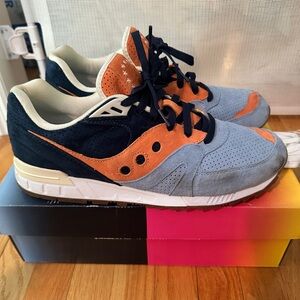 Saucony Blue and Orange Sneakers